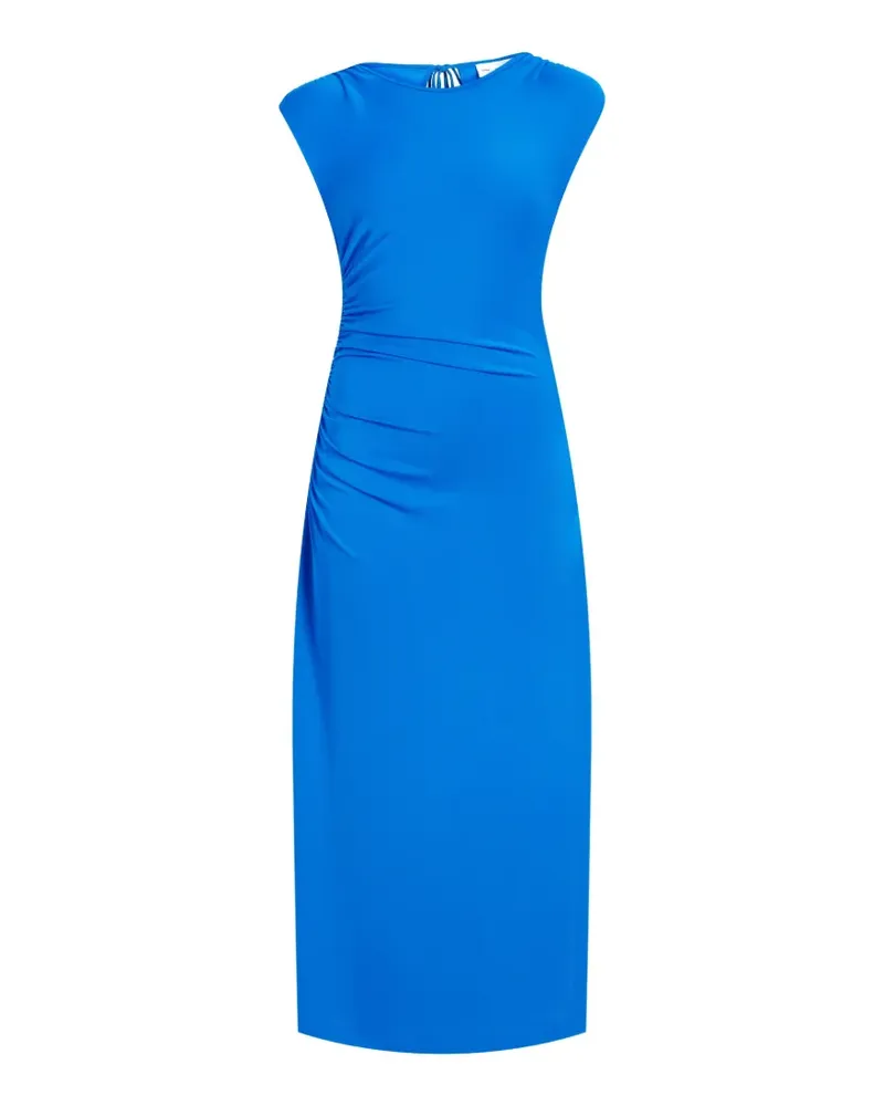 Proenza Schouler Mimi Midikleid mit Raffungen - Blau Blau