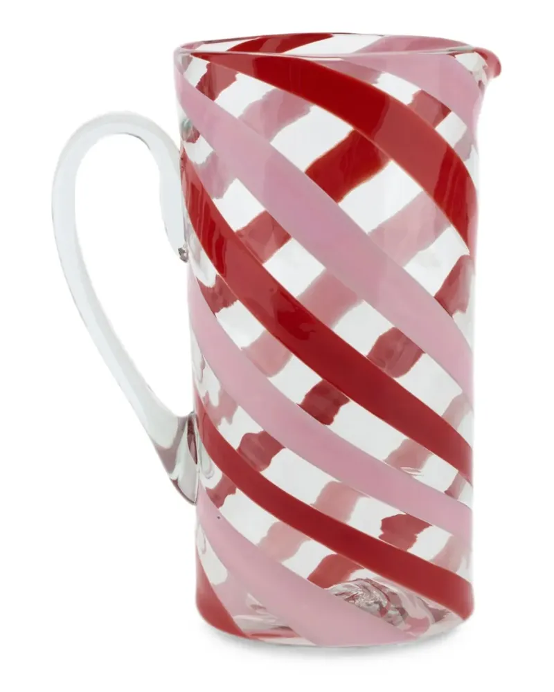 Lisa Corti spiral-pattern pitcher - Rot Rot