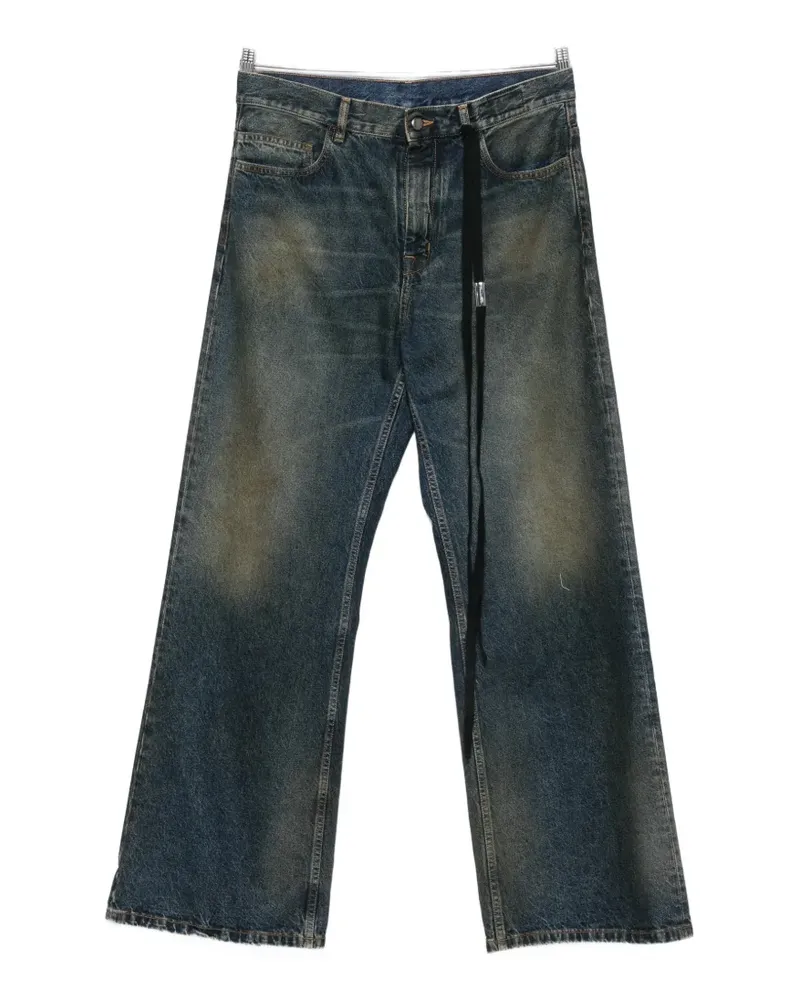 Ann Demeulemeester faded wide-leg jeans - Blau Blau