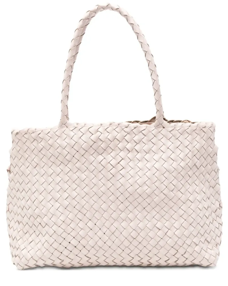 Dragon Diffusion woven handle tote bag - Rosa Rosa