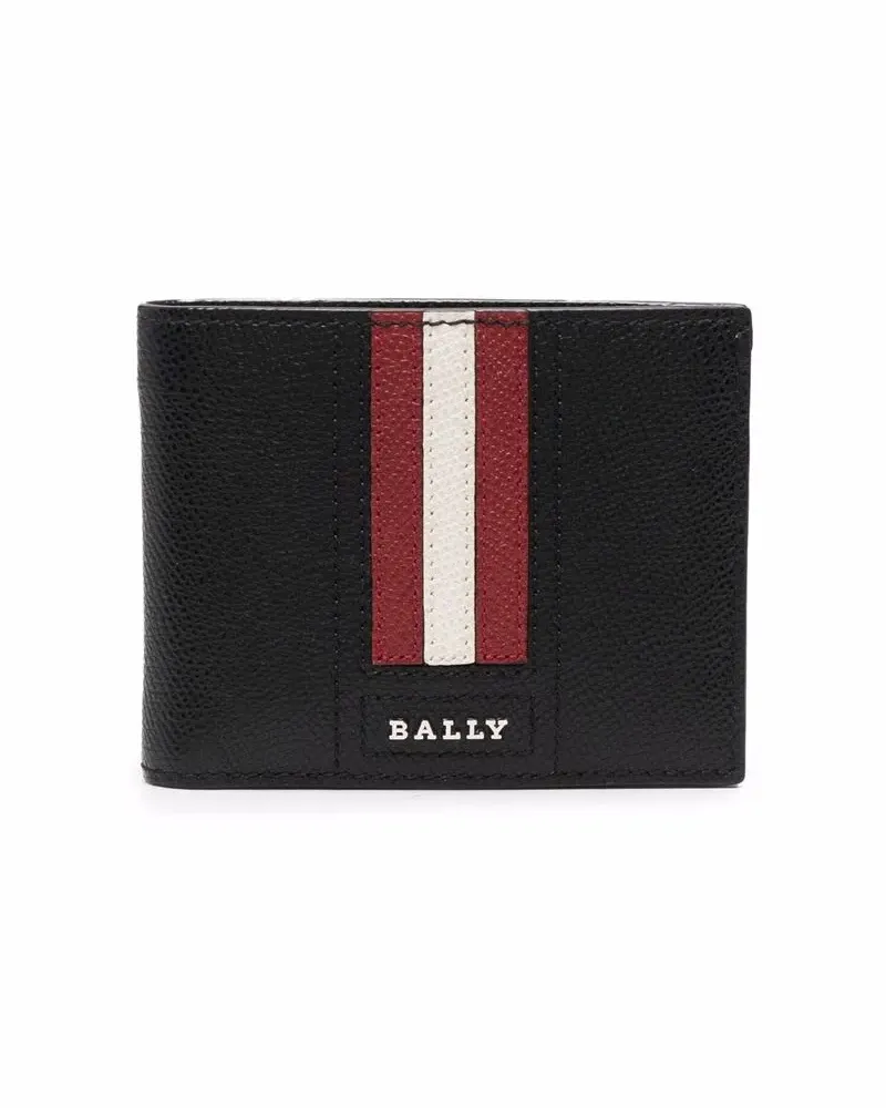 Bally Portemonnaie mit Logo-Schild - Schwarz Schwarz