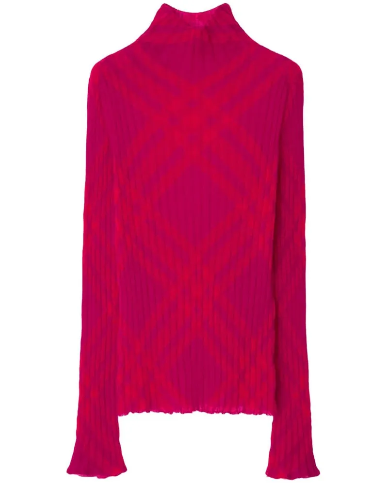 Burberry Karierter Pullover Rosa