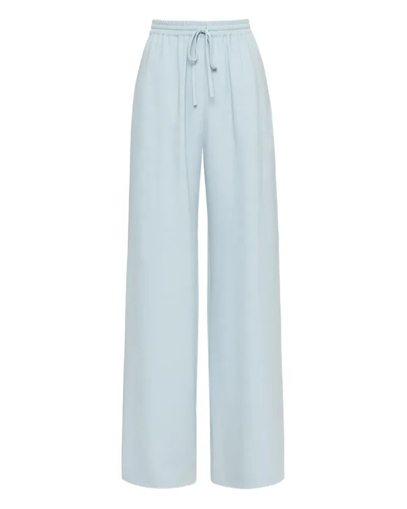 Oscar de la Renta Seidenhose mit Kordelzug - Blau Blau