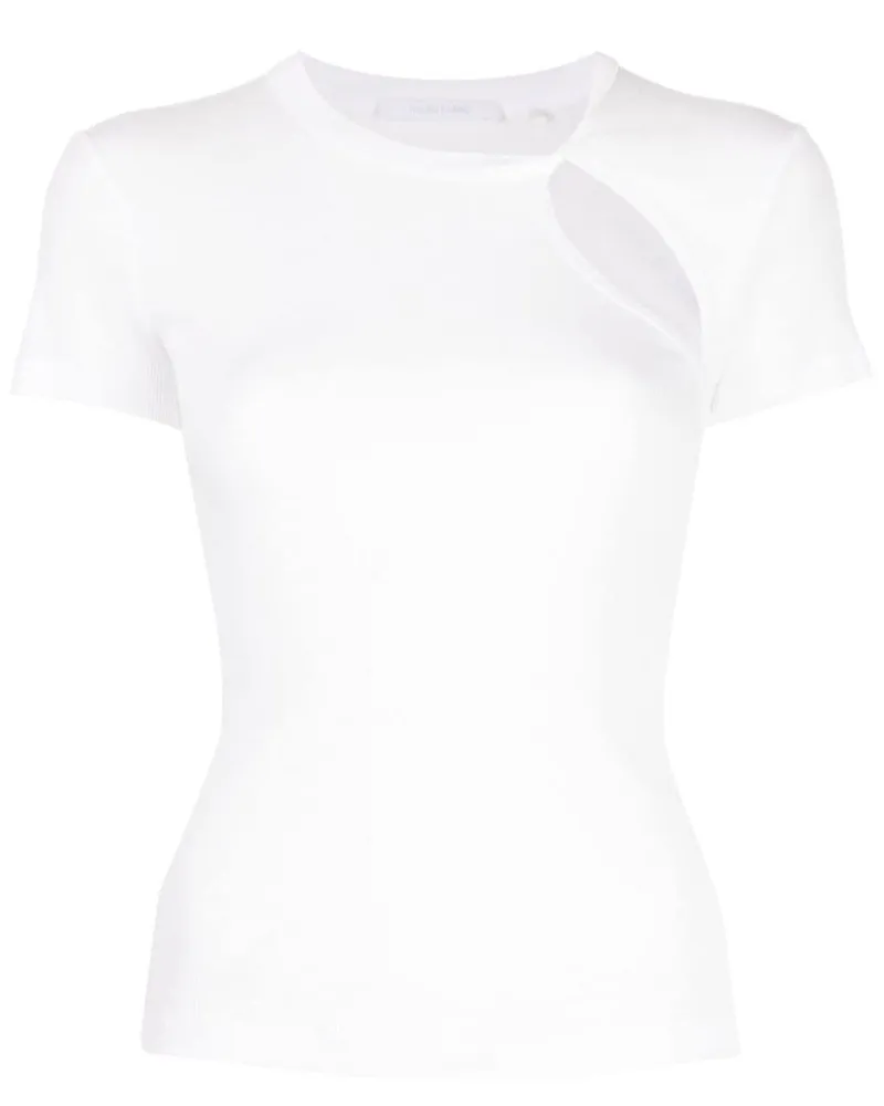 Helmut Lang Asymmetrisches Oberteil - Weiß Weiß