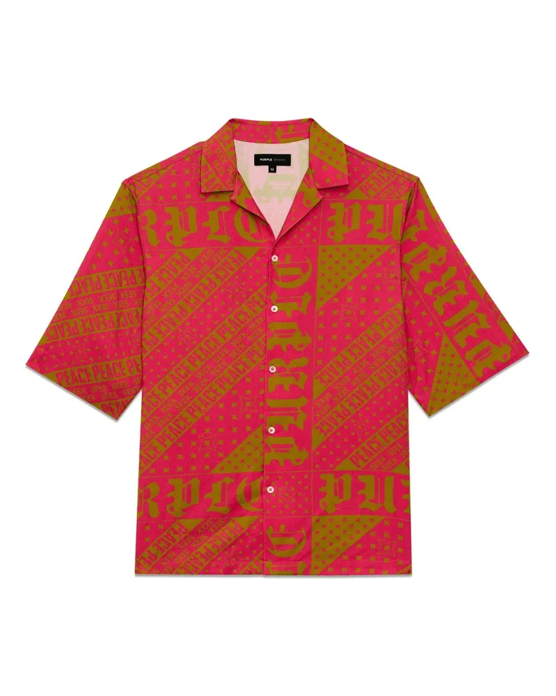 PURPLE BRAND Hemd mit Bandana-Print - Rosa Rosa