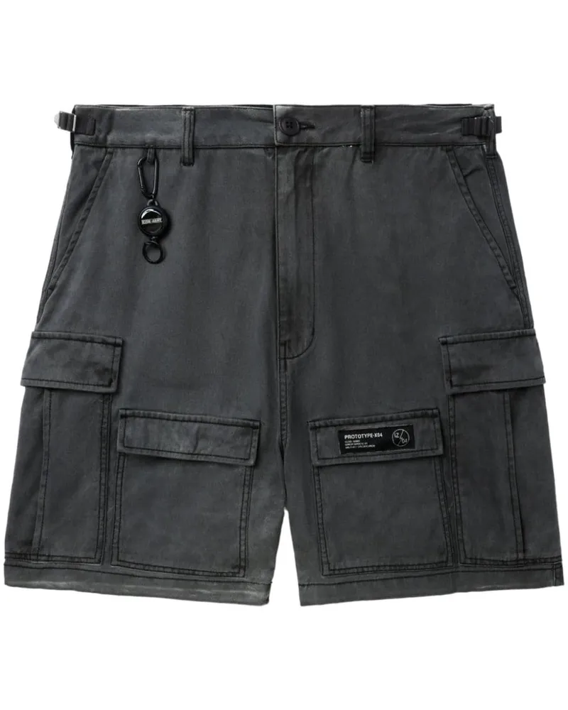 Izzue Halbhohe Cargo-Shorts Grau