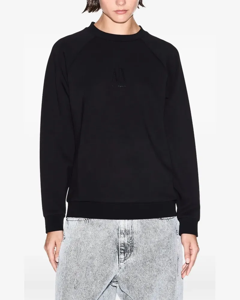 Armani Exchange T-Shirt mit rundem Ausschnitt - Schwarz Schwarz