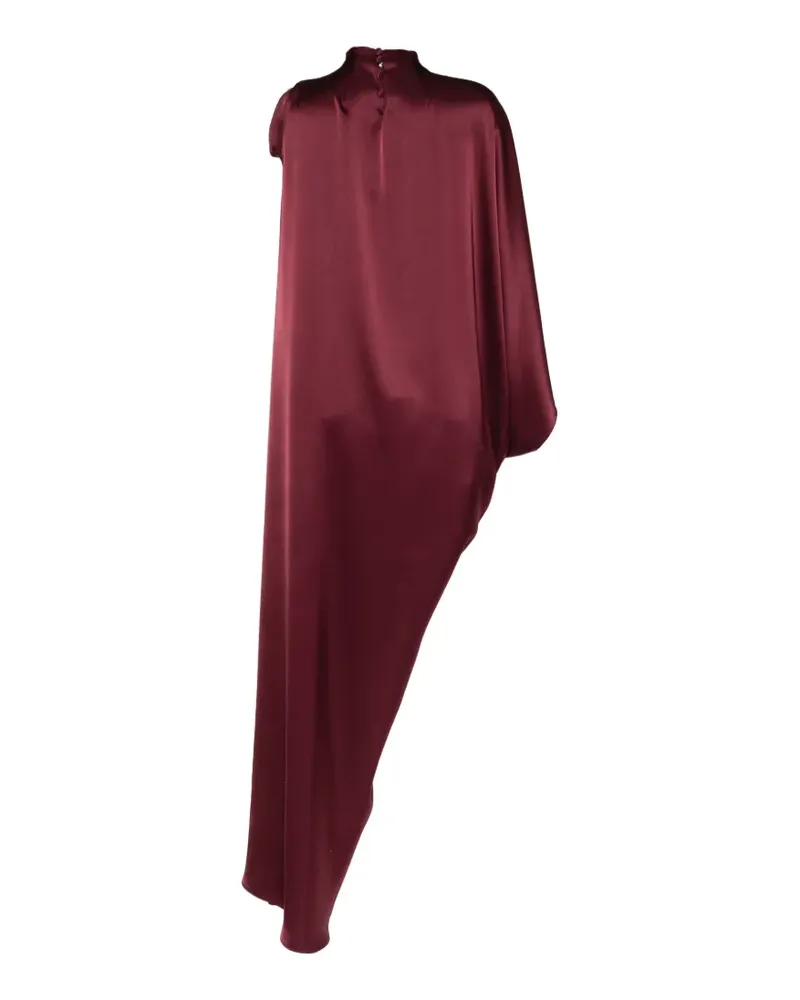 Isabel Sanchís Drapiertes Abendkleid mit Cape - Rot Rot