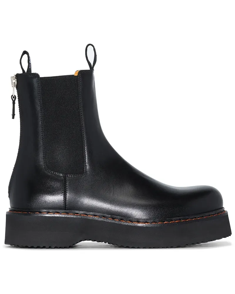 R13 Klassische Chelsea-Boots - Schwarz Schwarz
