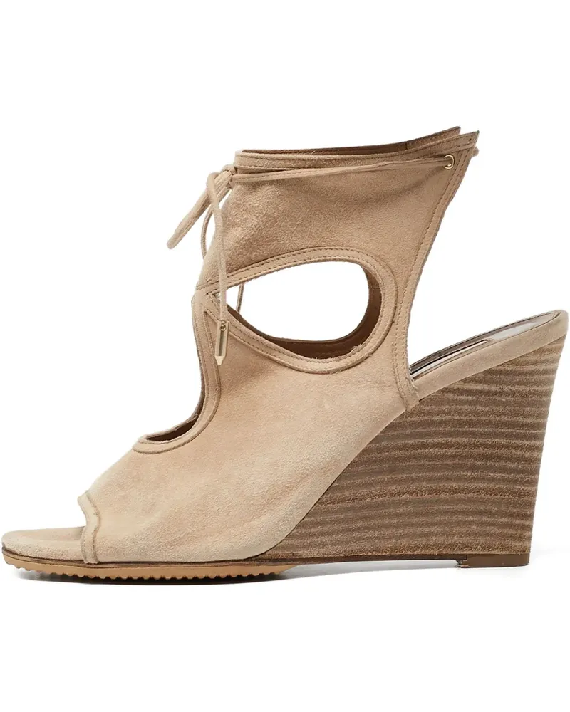 Aquazzura Wedge-Sandalen - Nude Nude
