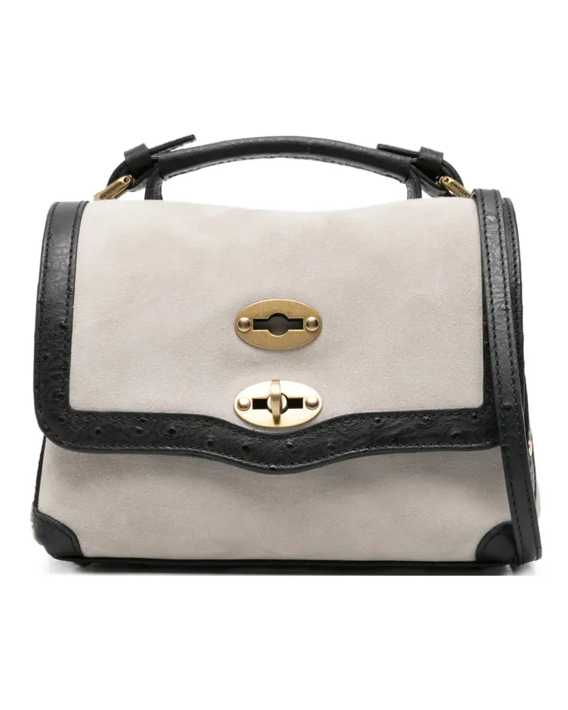 Zanellato mini Postina tote bag - Grau Grau