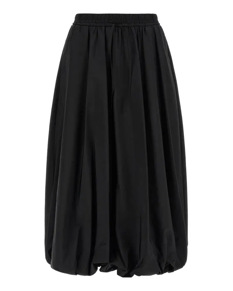 Max Mara Ciurma Midirock mit Ballonsaum - Schwarz Schwarz