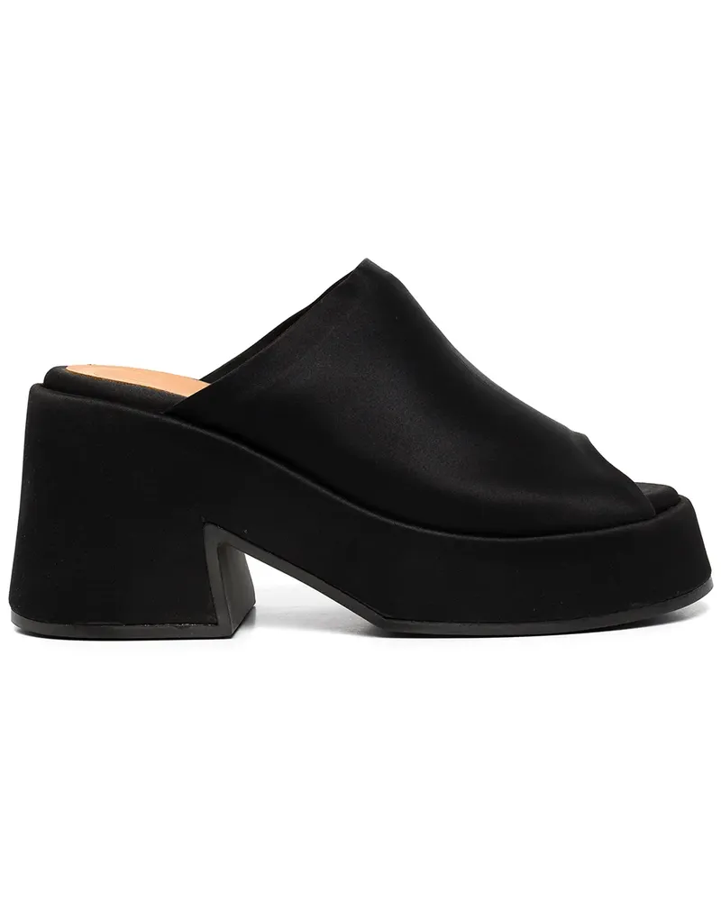 Ganni Mules mit Plateau - Schwarz Schwarz