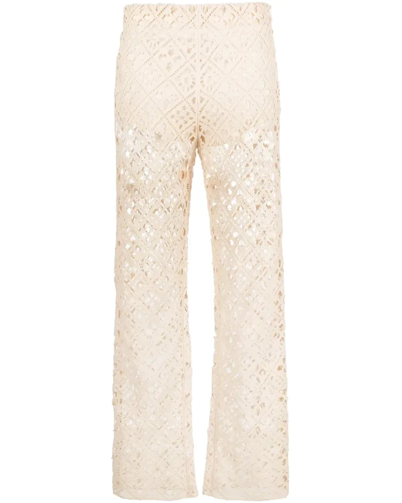 OFF-WHITE Hose aus Spitze - Nude Nude