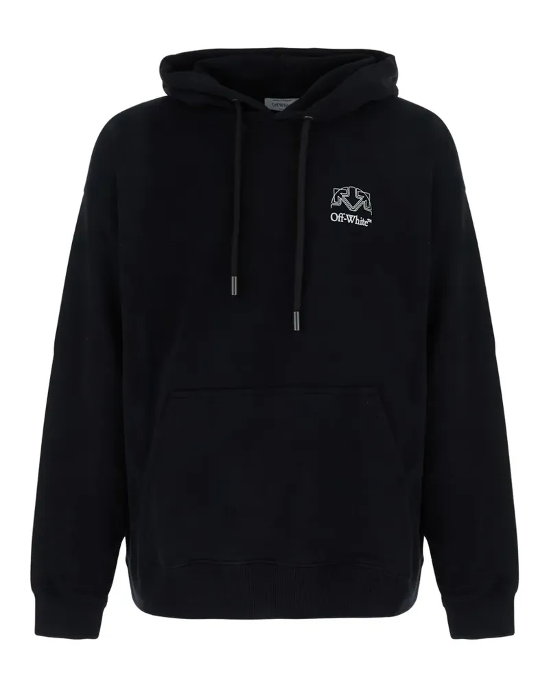 OFF-WHITE Hoodie mit Logo-Print - Schwarz Schwarz
