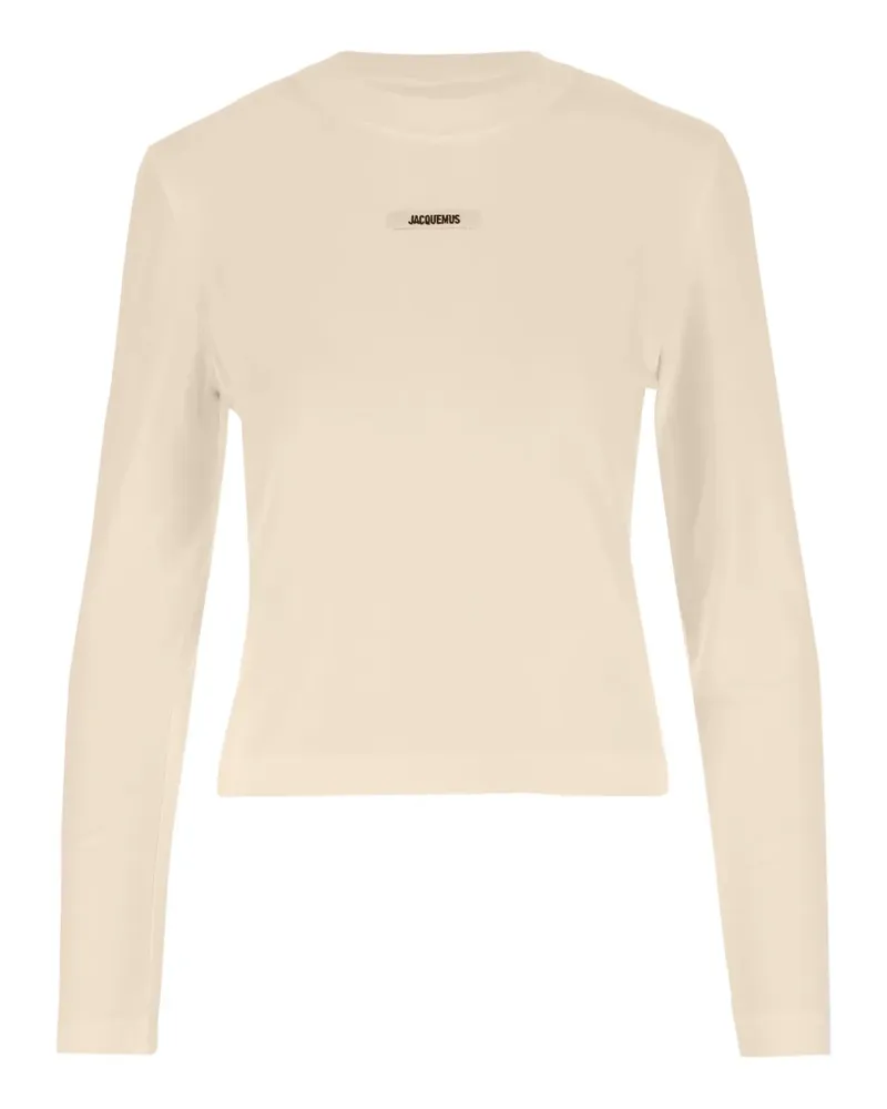 Jacquemus Le Gros Grin Langarmshirt mit Logo - Nude Nude