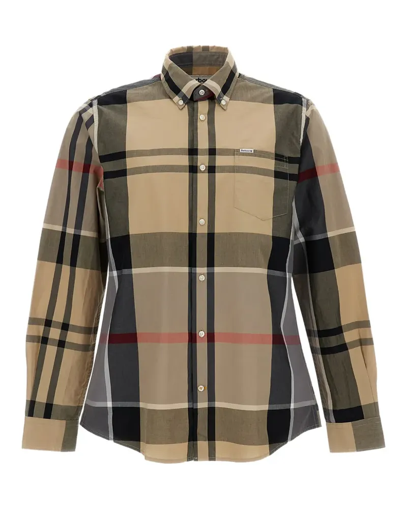 Barbour Harris tartan-pattern button-up shirt - Nude Nude