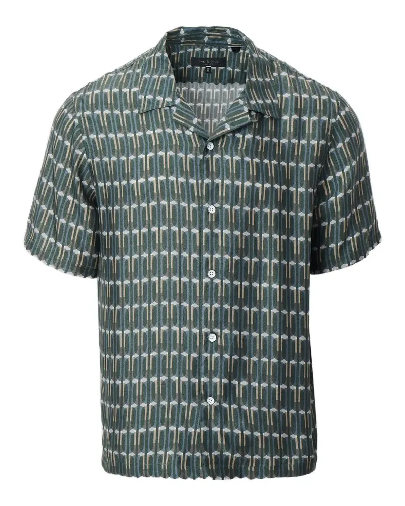 Rag & Bone Avery geometric-print shirt - Grün Grün