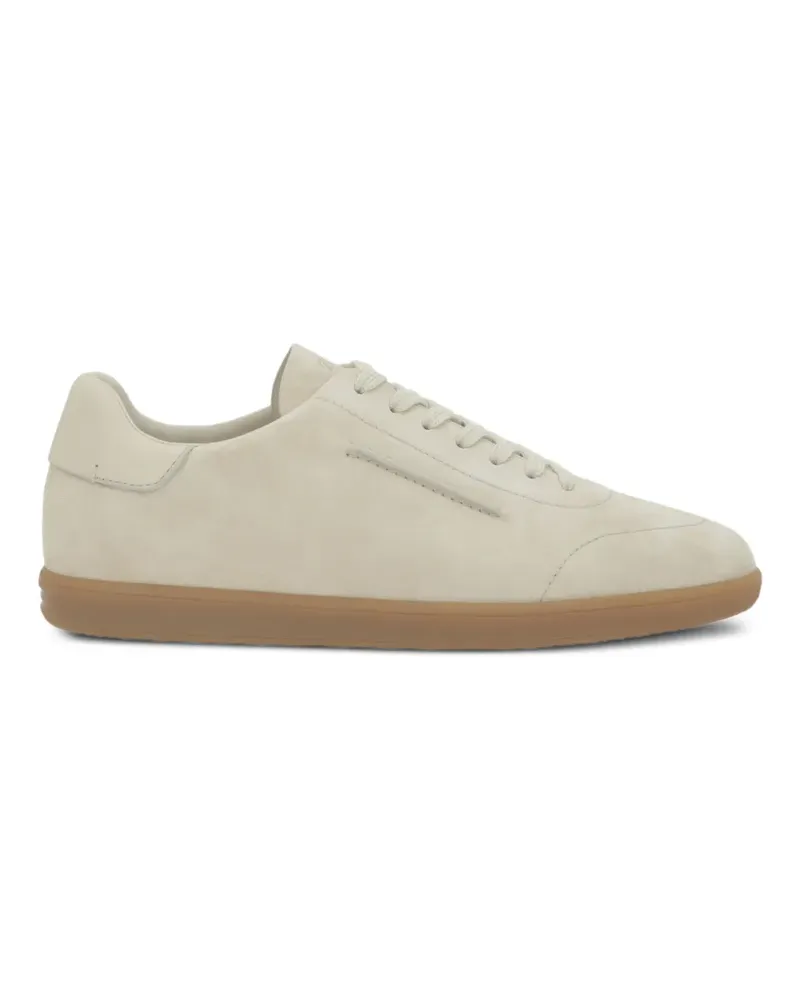 Ermenegildo Zegna suede low-top sneakers - Nude Nude