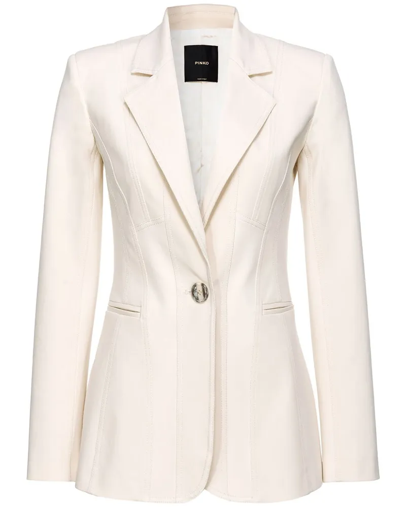 Pinko Einreihiger Blazer - Weiß Weiß