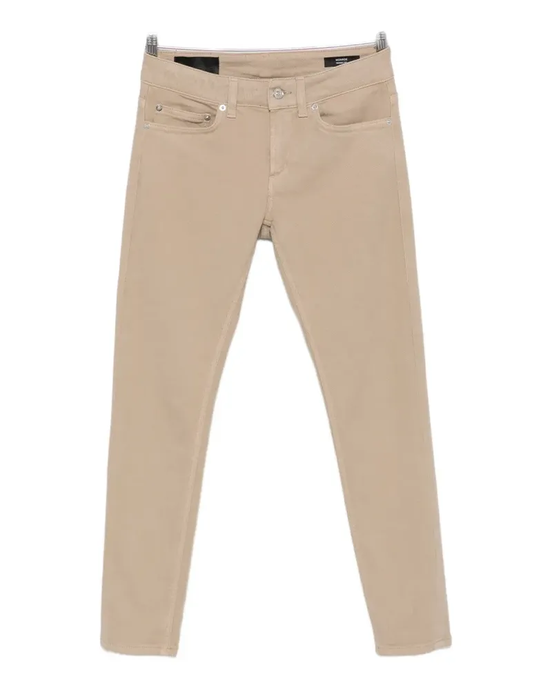 Dondup logo-plaque slim-fit jeans - Nude Nude