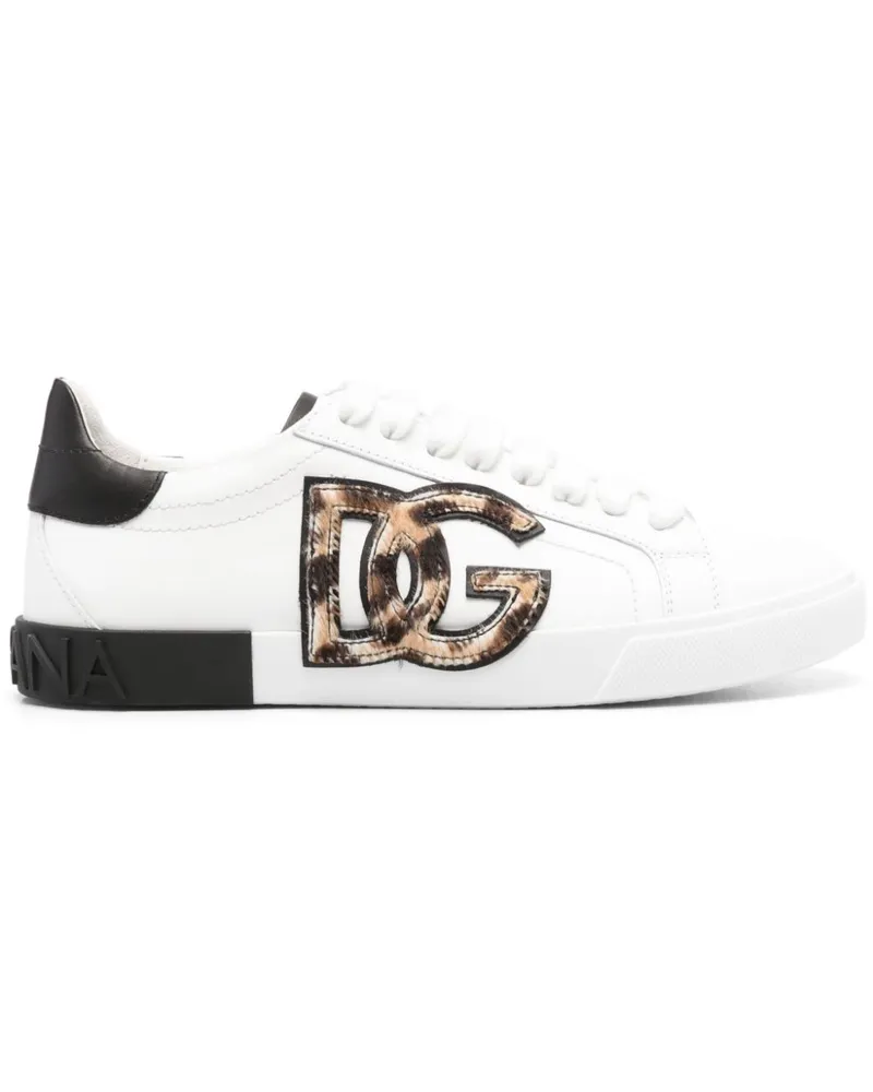Dolce & Gabbana Sneakers mit Logo-Patch - Weiß Weiß