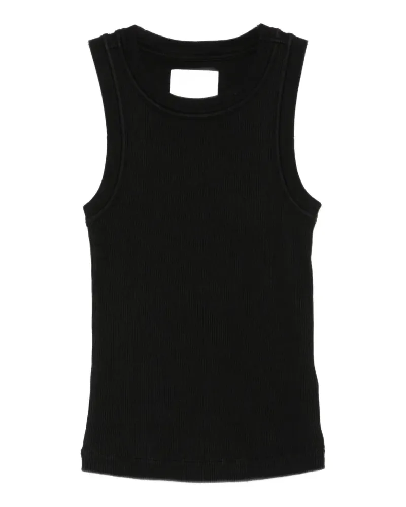Citizens of humanity Isabel ribbed-knit tank top - Schwarz Schwarz