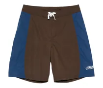 colourblock shorts - Braun