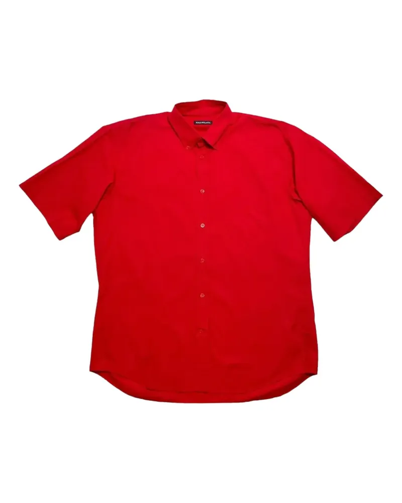 Balenciaga logo-print short-sleeve shirt - Rot Rot