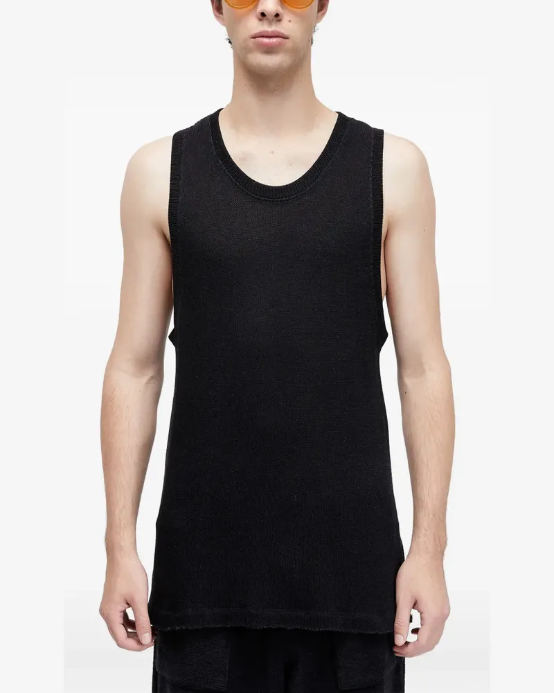 Osklen Strukturierter Regata Pullunder - Schwarz Schwarz