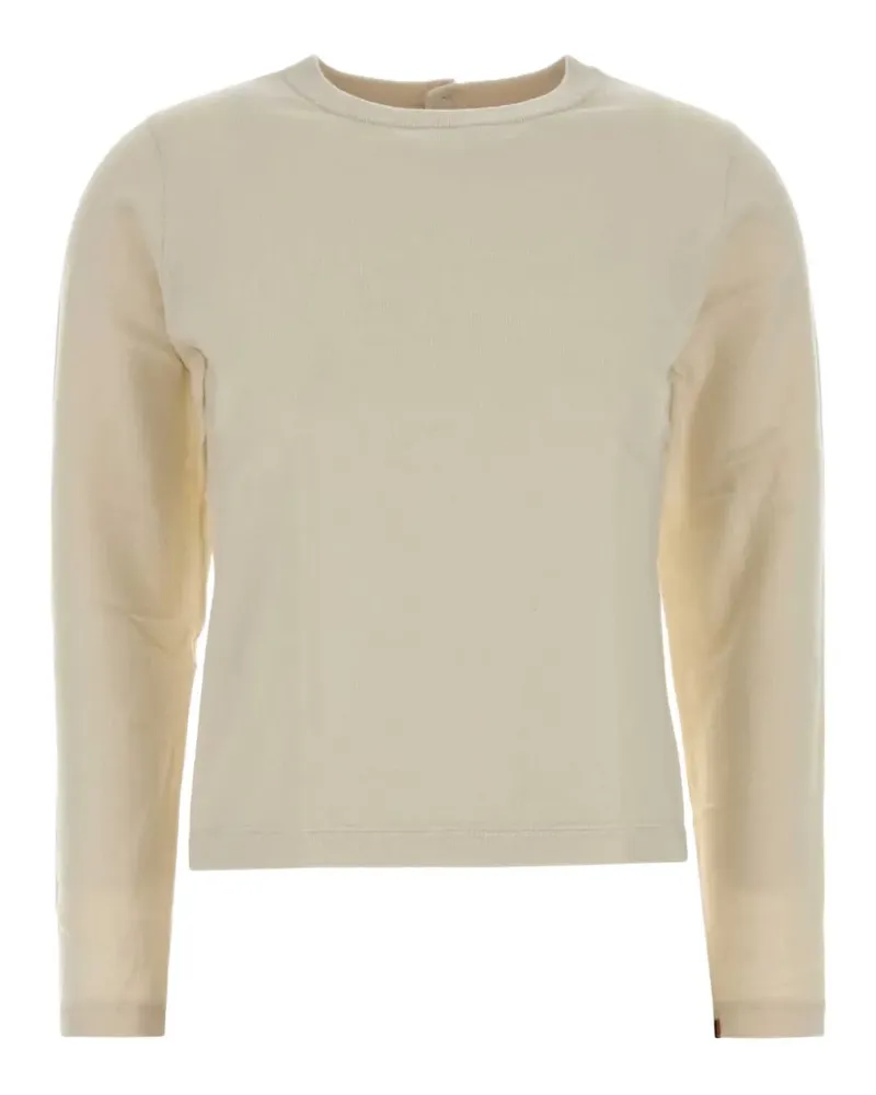 extreme cashmere Lizzy buttoned T-shirt - Nude Nude