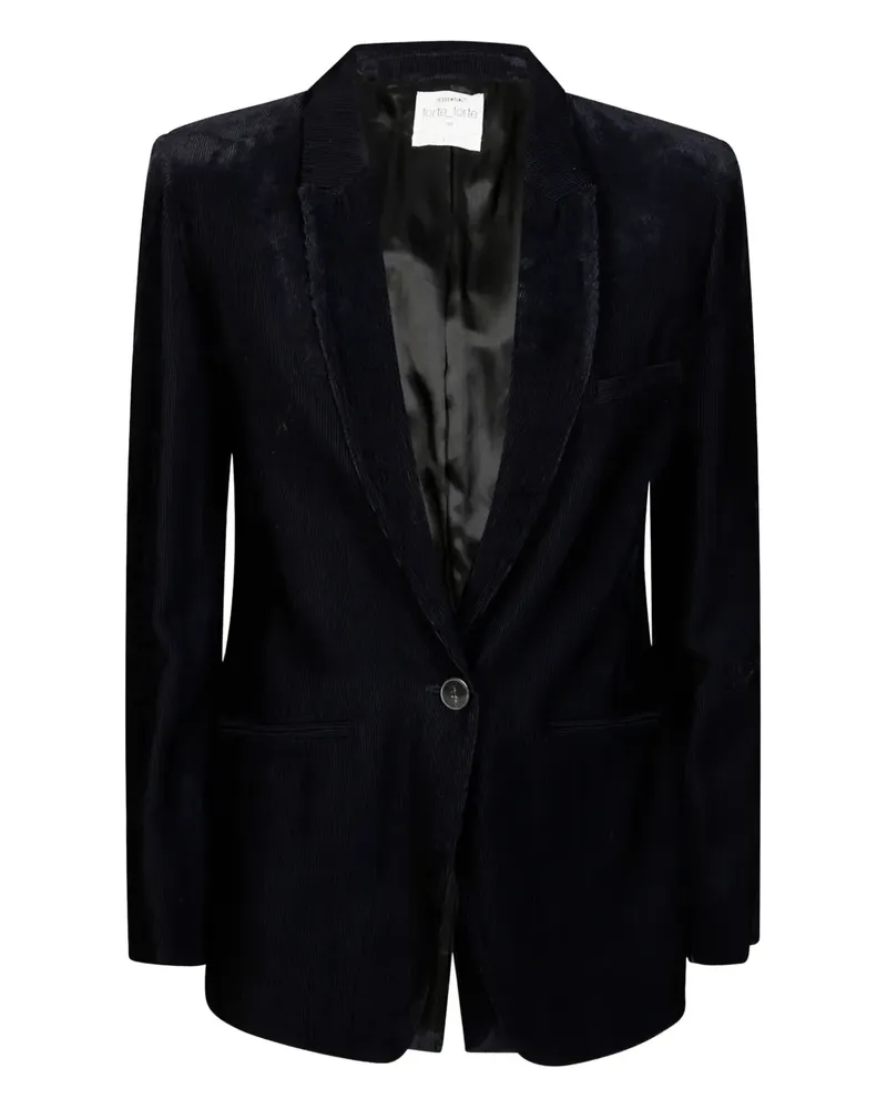 forte_forte corduroy blazer - Blau Blau