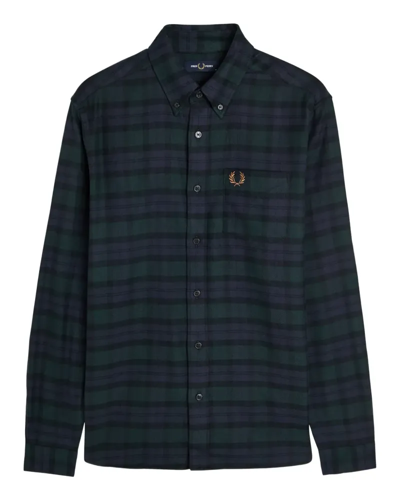 Fred Perry Hemd mit Karomuster - Blau Blau