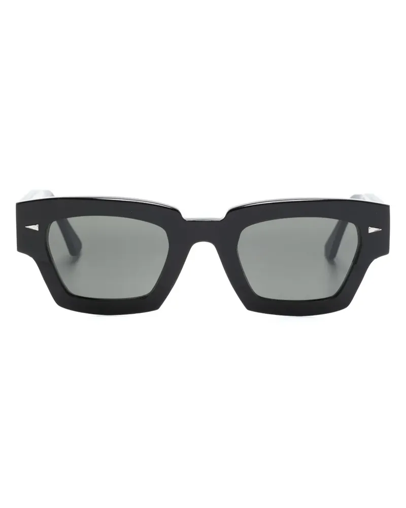 AHLEM Sonnenbrille mit eckigem Gestell - Schwarz Schwarz