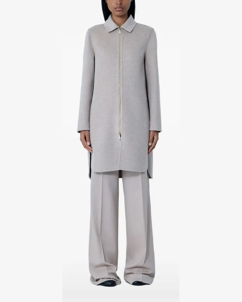 Max Mara zipped collared coat - Nude Nude