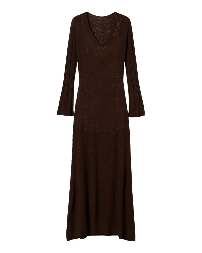 Twin-Set long dual-use knit dress - Braun Braun