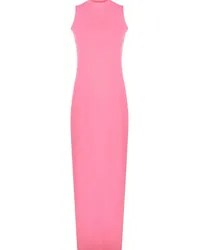 SPORTMAX Langes Kleid mit Cut-Outs Rosa