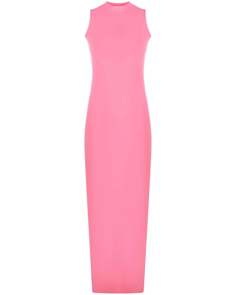 SPORTMAX Langes Kleid mit Cut-Outs Rosa