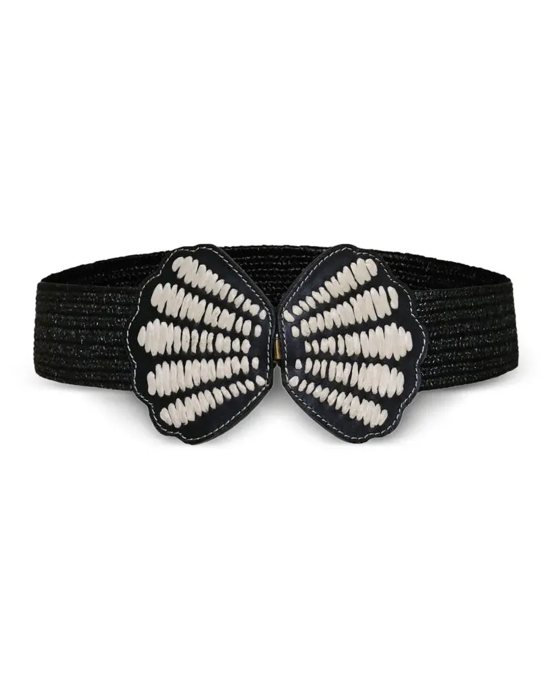 Johanna Ortiz Boho Seashells Gürtel - Schwarz Schwarz
