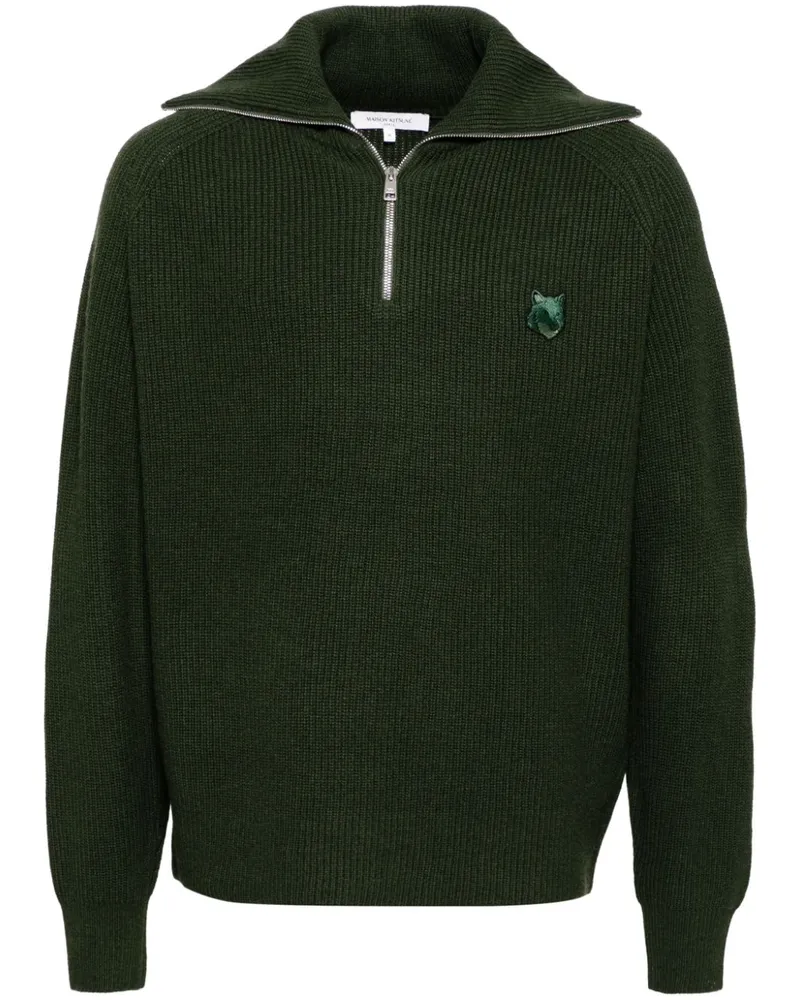 Kitsuné Pullover mit Reißverschlusskragen - Grün Grün