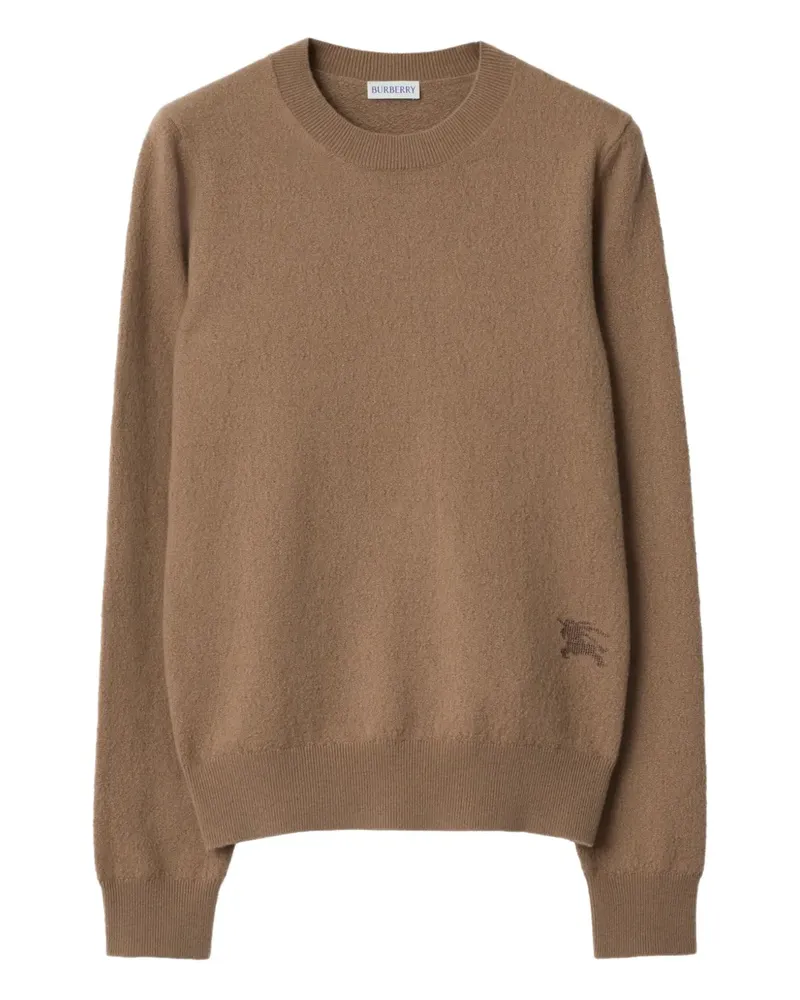 Burberry Rundhals-Pullover mit Reitsport-Logo - Braun Braun