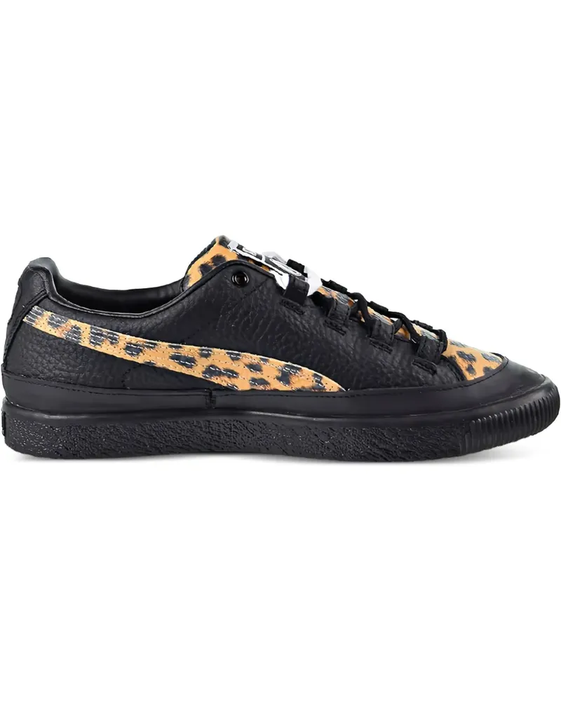 Puma Clyde RT "Volcom - Leopard Print/Black" Sneakers - Schwarz Schwarz