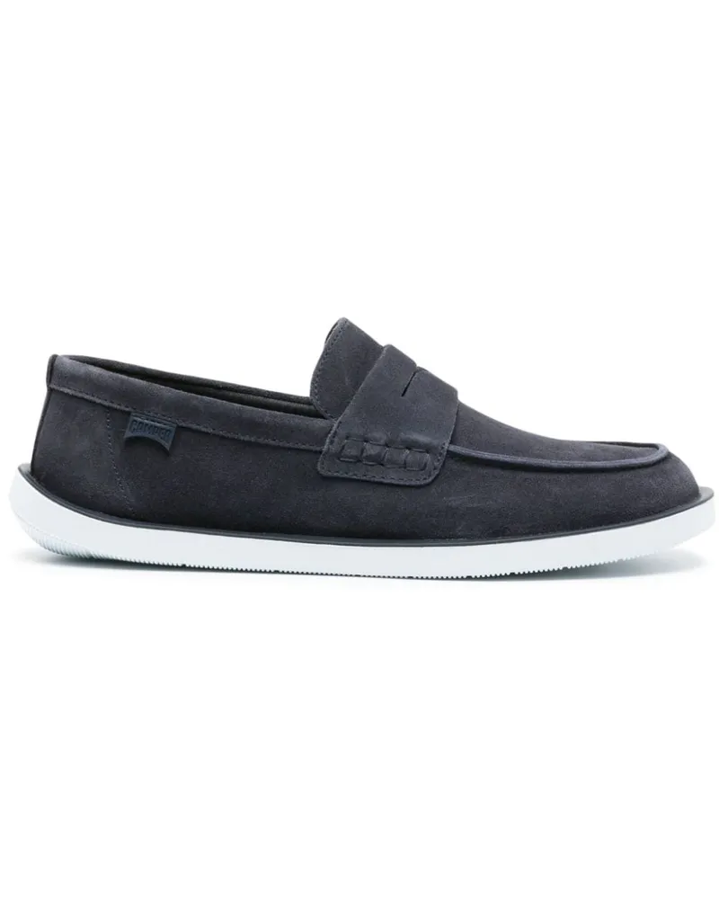 Camper Wagon Penny-Loafer aus Wildleder - Blau Blau