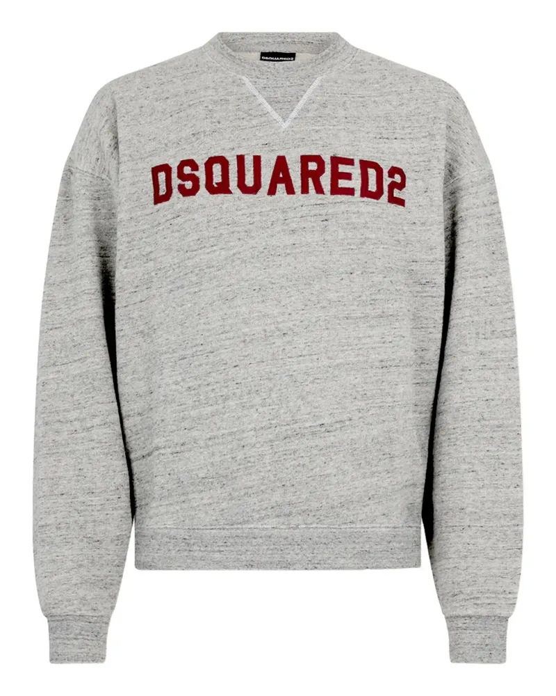 Dsquared2 College Sweatshirt mit rundem Ausschnitt - Grau Grau
