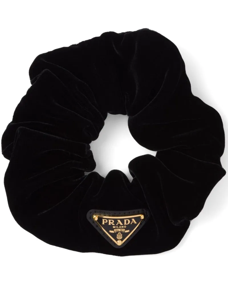 Prada Haargummi mit Logo - Schwarz Schwarz