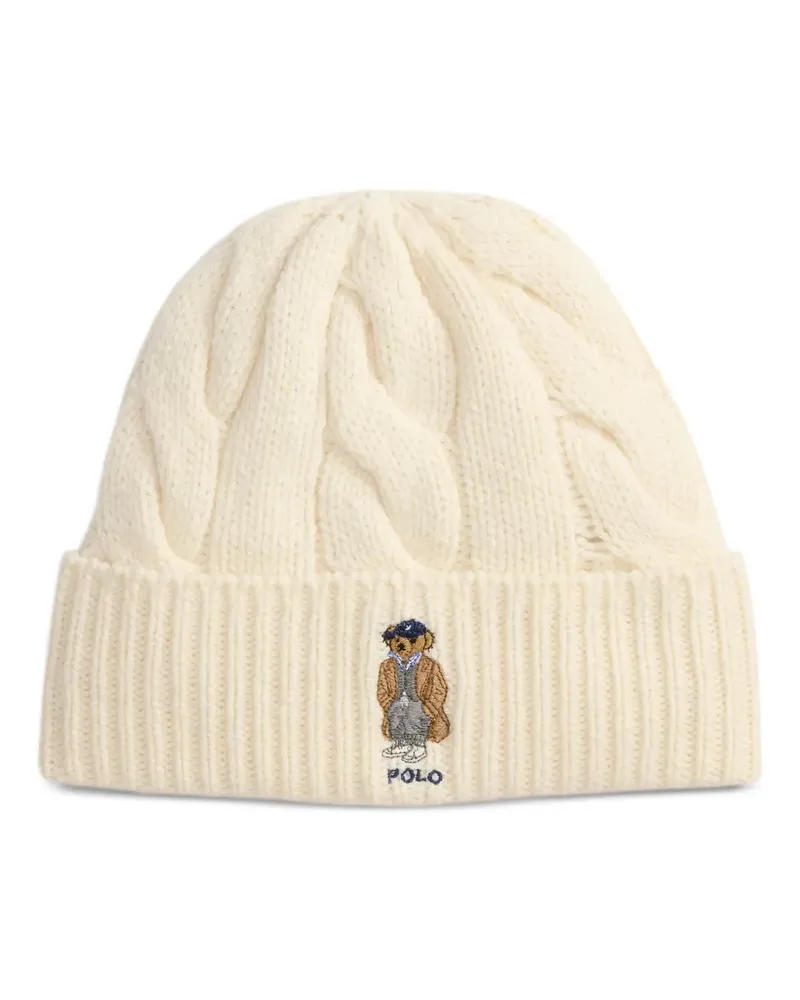 Ralph Lauren Mütze mit Zopfmuster - Nude Nude