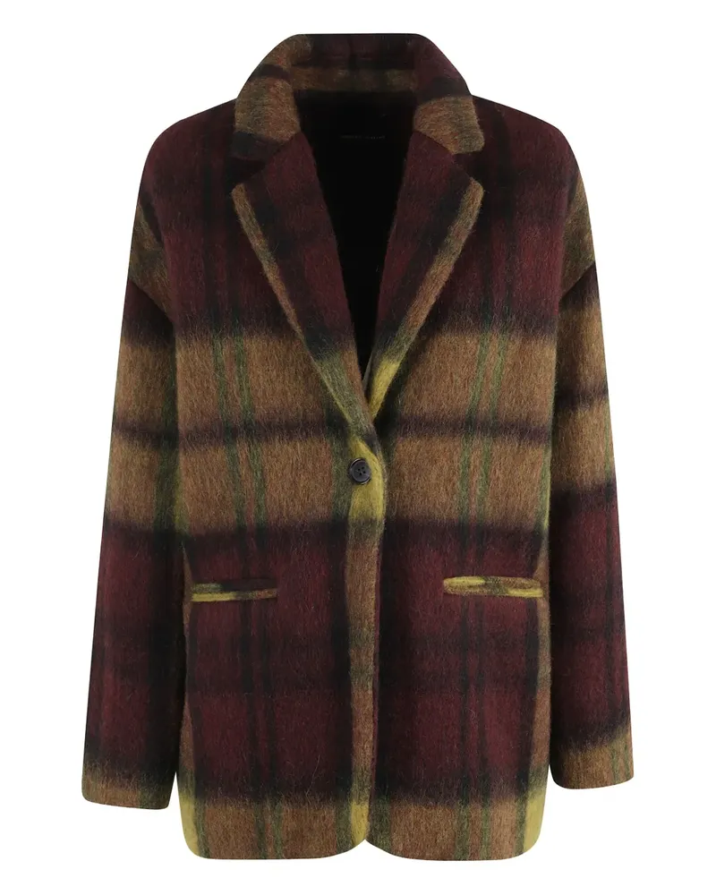 Roberto Collina checked wool-blend jacket - Rot Rot