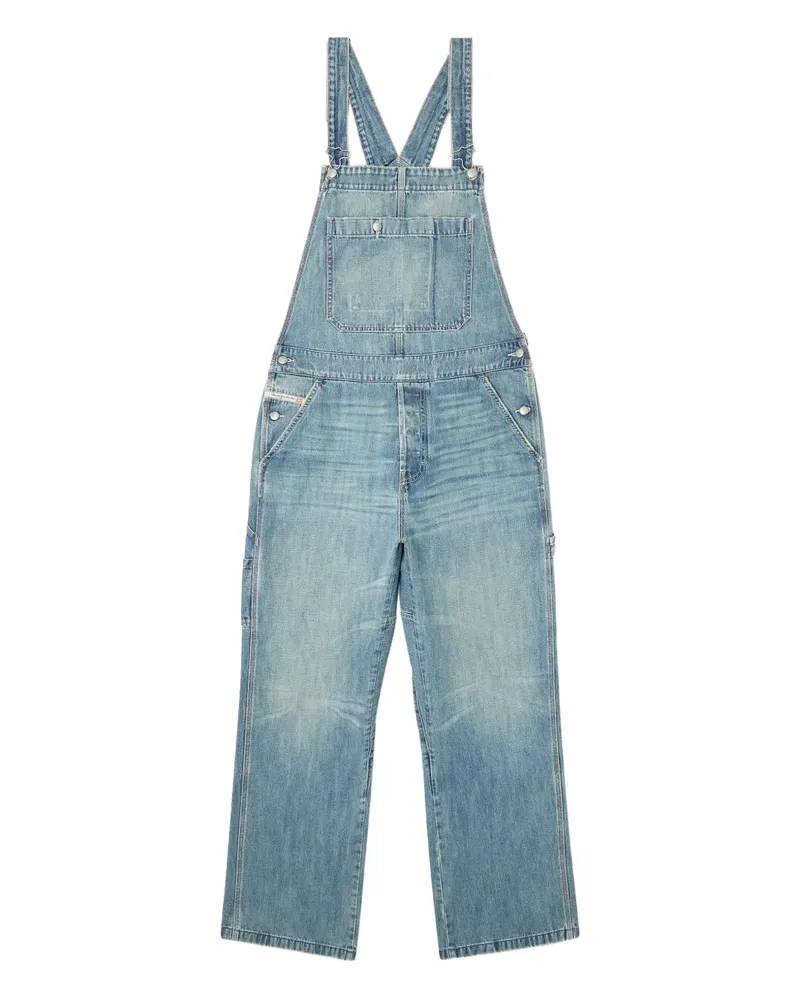 Diesel Jeans-Latzhose mit Tasche - Blau Blau