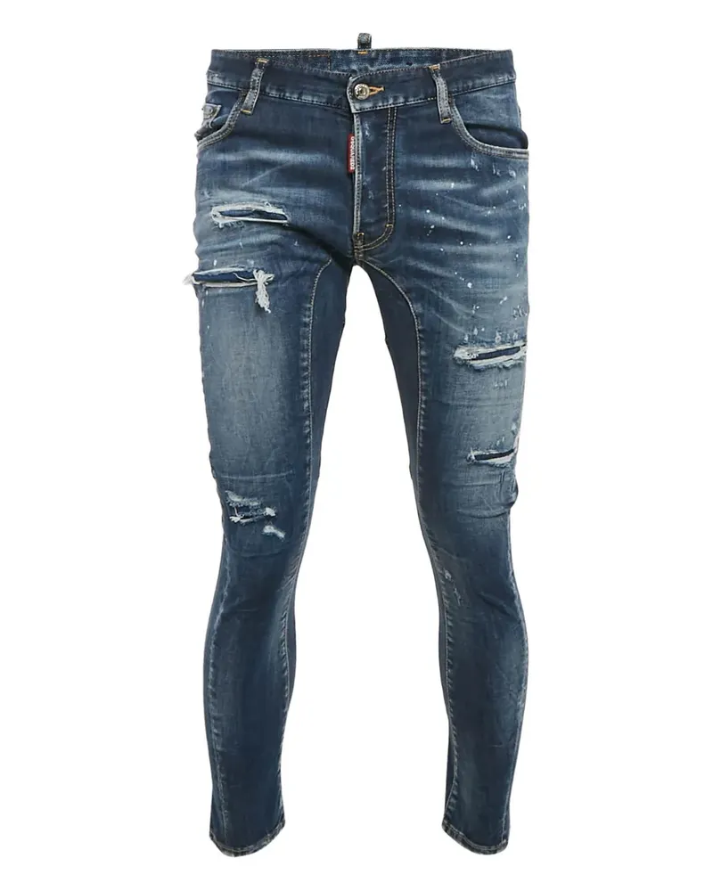 Dsquared2 Pre-owned Distressed-Jeans - Blau Blau