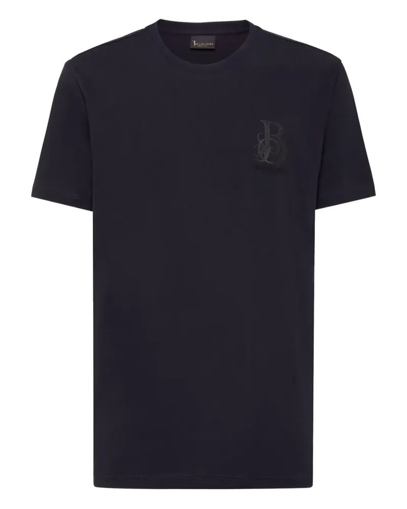 Billionaire T-Shirt mit Logo-Stickerei - Blau Blau